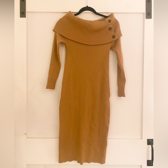 banana republic sweater dress off the shoulder Colleta Off-Shoulder Sweater Dress